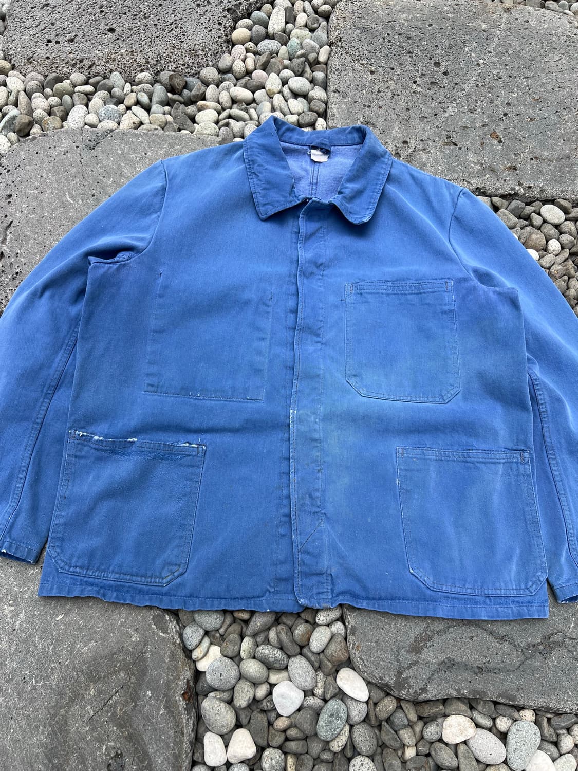 FADED LIGHT BLUE WASHING 빈티지 프렌치워크자켓 상품이미지10