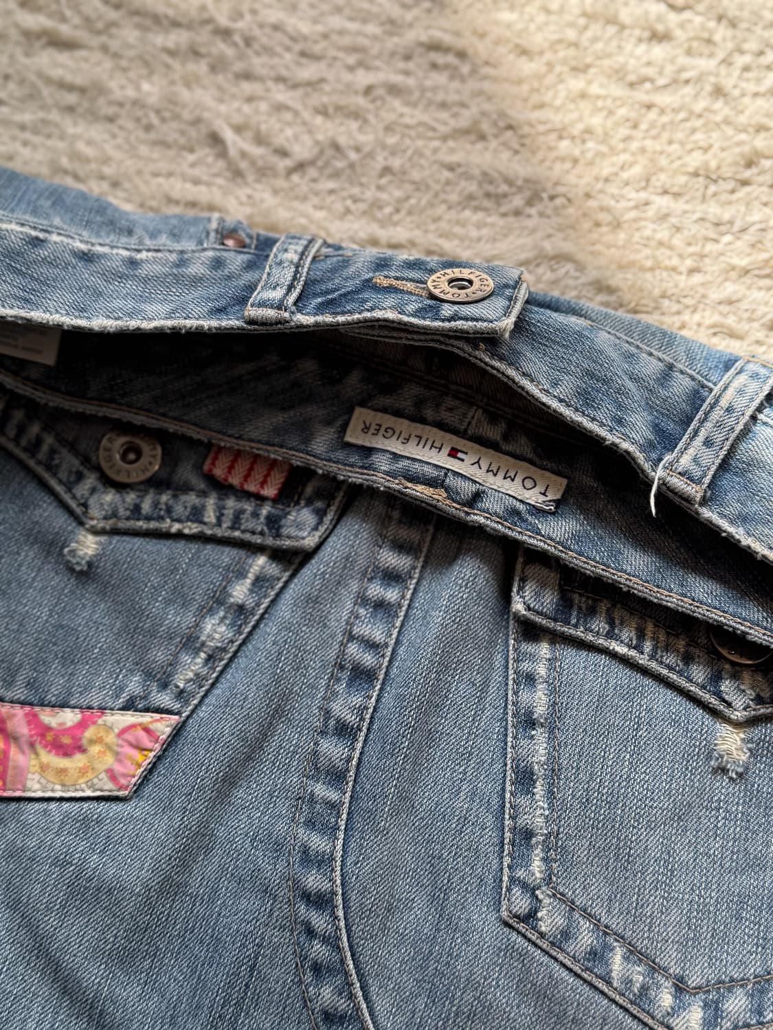 TOMMY HILFIGER Patched Denim Skirt 0283 상품이미지1