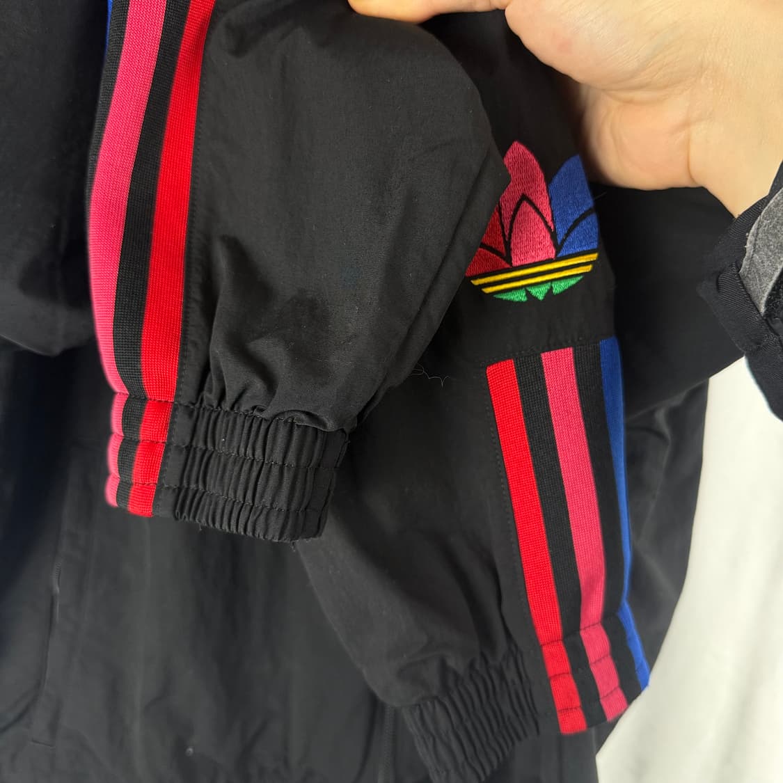 XS) 아디다스 파이어버드 3D 우븐 자켓 블랙 상품이미지4