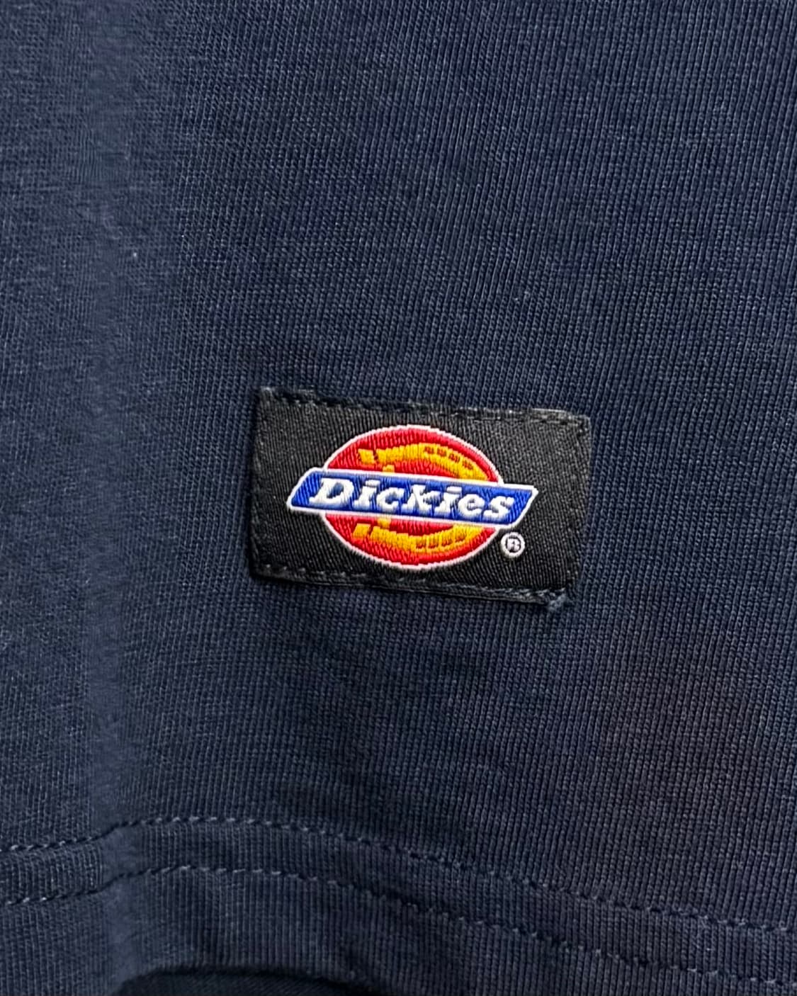 디키즈 네이비 남색 긴팔 티셔츠 롱슬리브리스 워크 코튼 면 M 95 티 상품이미지4