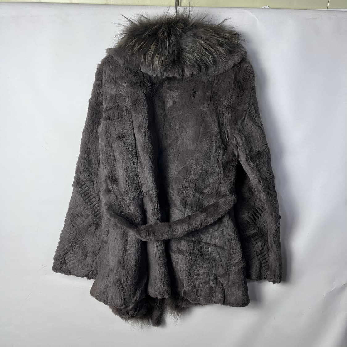 [VTG] 오리엔탈 펑크 래빗,라쿤 오픈 퍼 자켓 상품이미지2