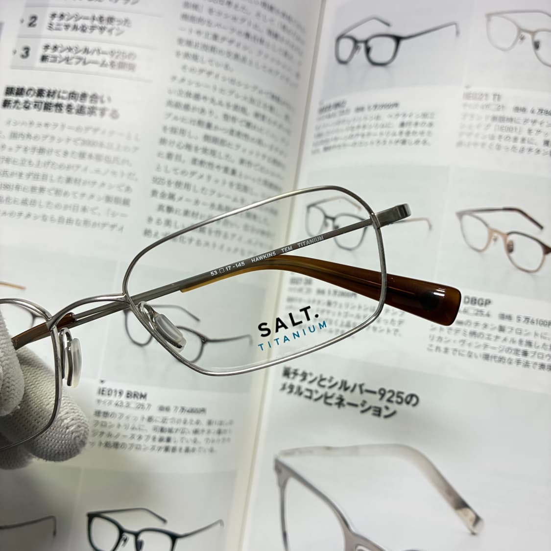 SALT Optics 솔트 옵틱스 빈티지 스퀘어 실버 안경 상품이미지2