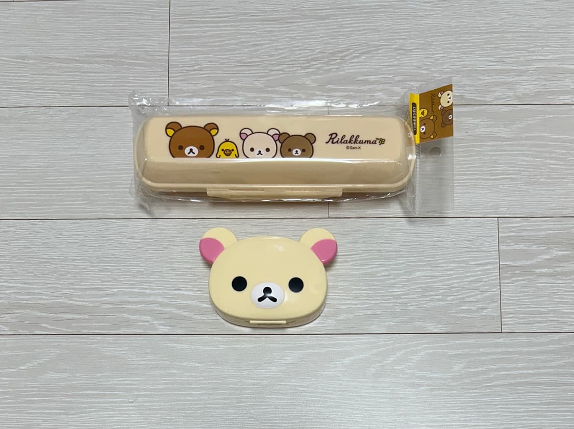 코리락쿠마 다용도 케이스 2종 세트 (친구들/얼굴모양) 상품이미지1