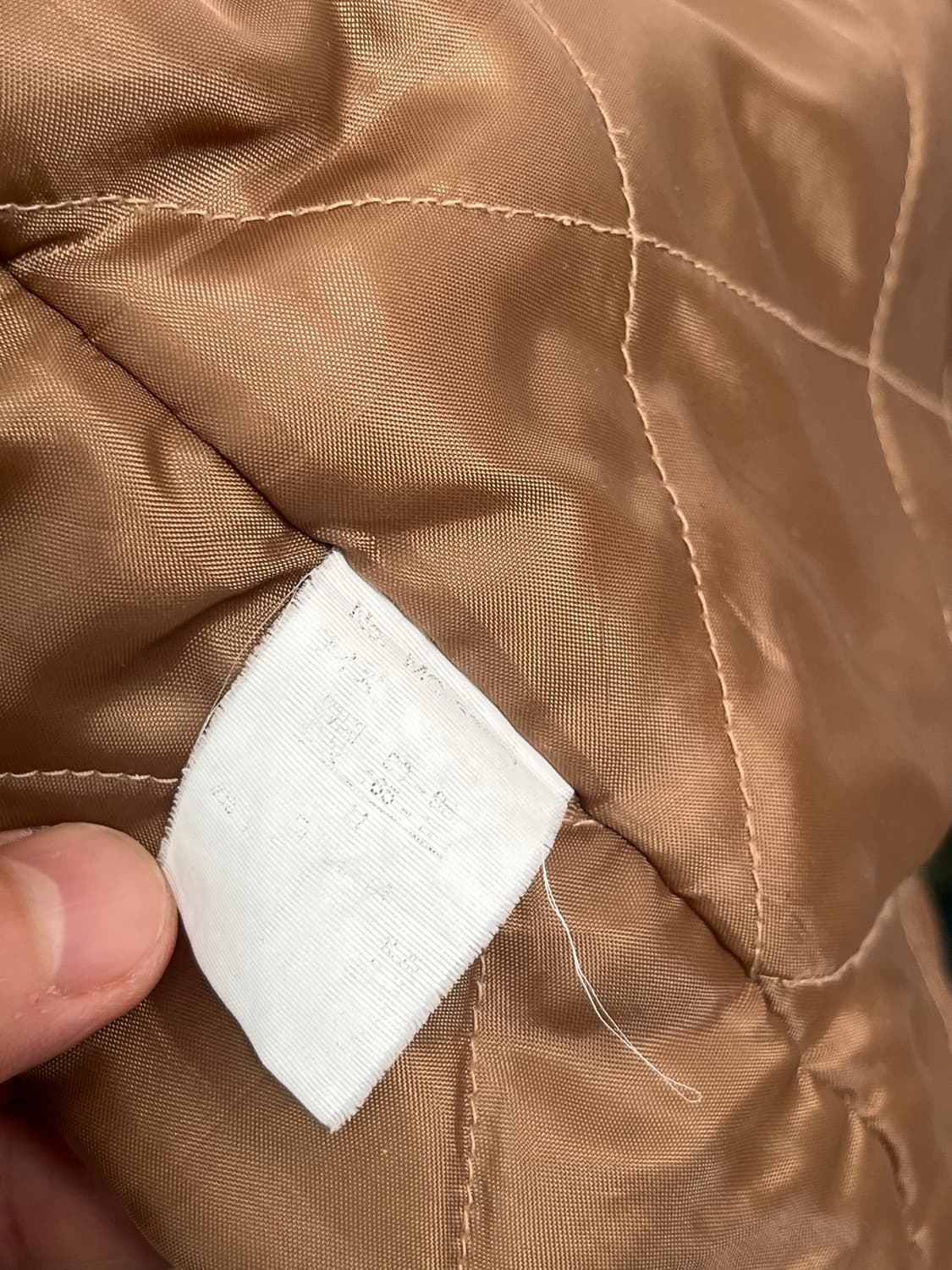 MCM 스웨이드 포켓 브라운 누빔 집업 자켓 M 상품이미지7