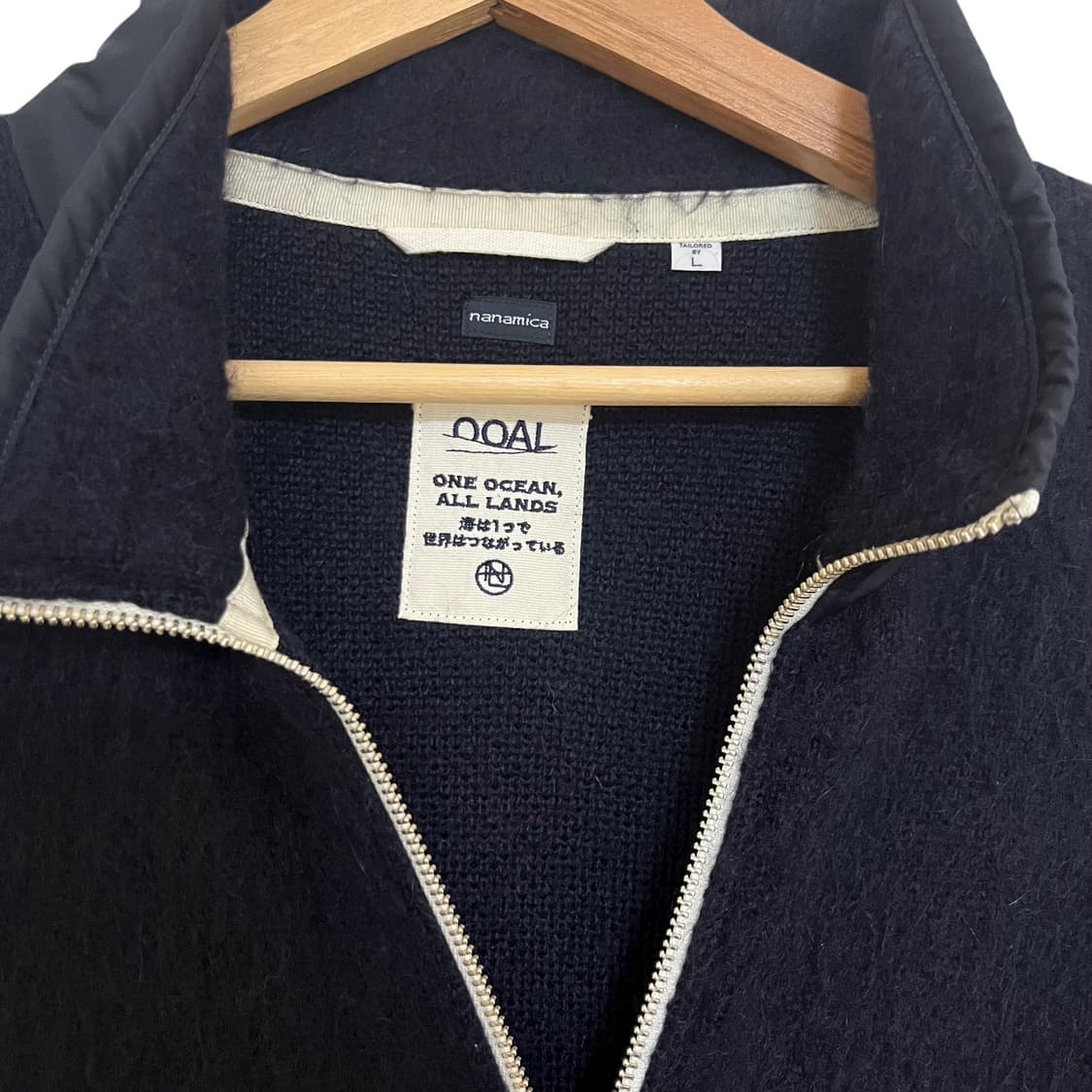 [L] nanamica 나나미카 집업 모헤어 베스트 상품이미지4