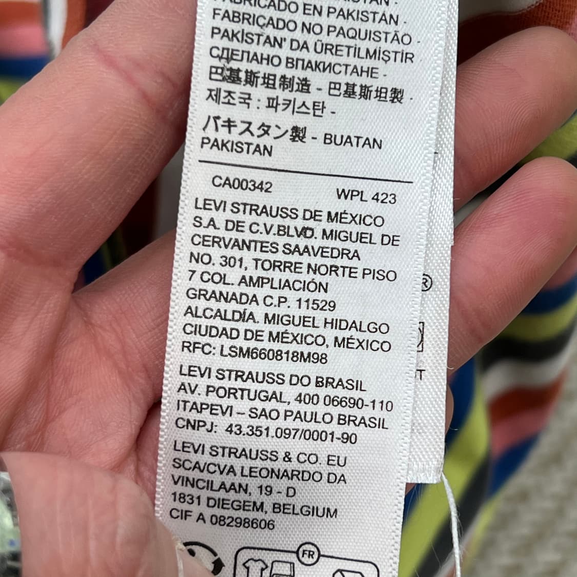 리바이스 스트라이프 반팔티 r3289 상품이미지8