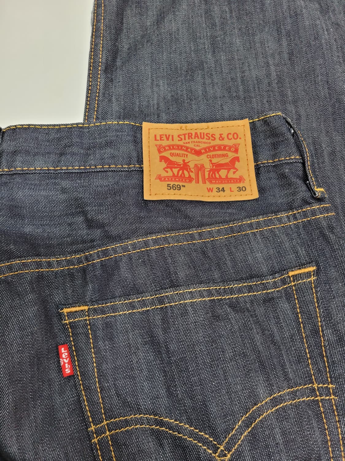 새상품급) LEVI'S 리바이스 569 와이드핏 데님 청바지 / 남 34 상품이미지5