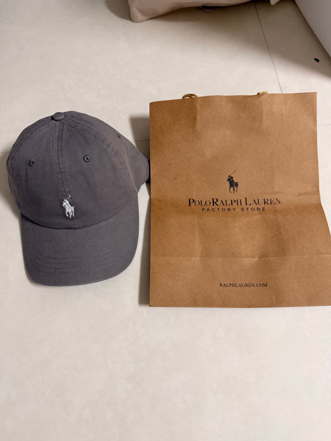 폴로 랄프로렌 모자 그레이 (새상품) 상품이미지5