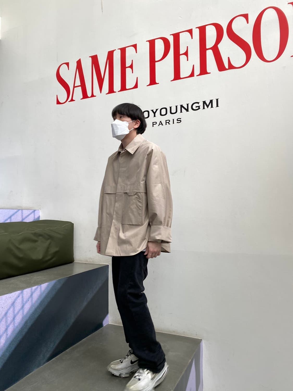 우영미 21SS 고리셔츠 베이지 52사이즈 상품이미지6