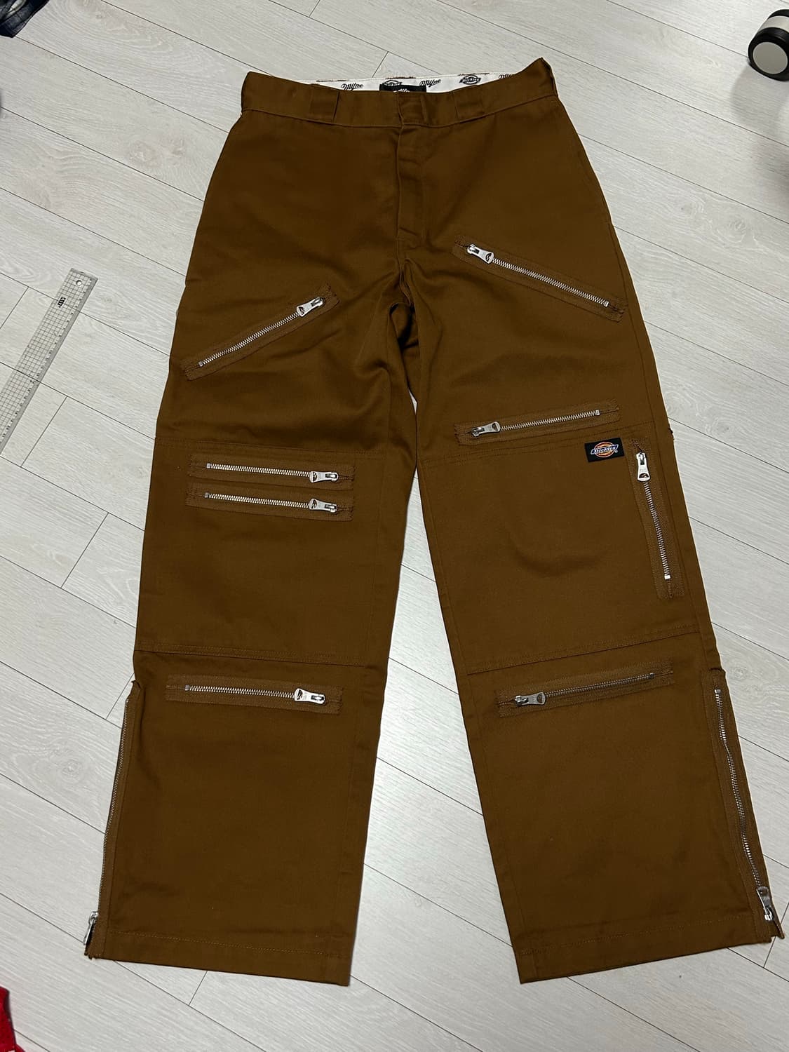 MYne x Dickies 더블니 지퍼 팬츠 s size 상품이미지3