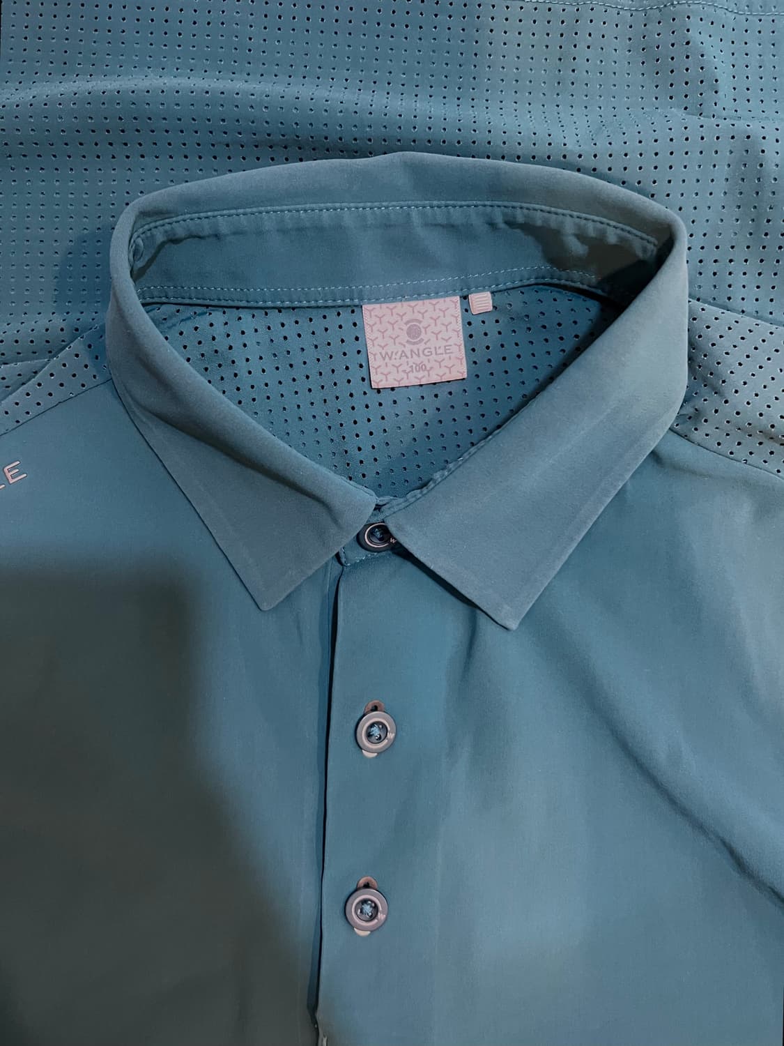 와이드앵글 남성 청록 기능성반팔티셔츠 골프티셔츠 상품이미지5