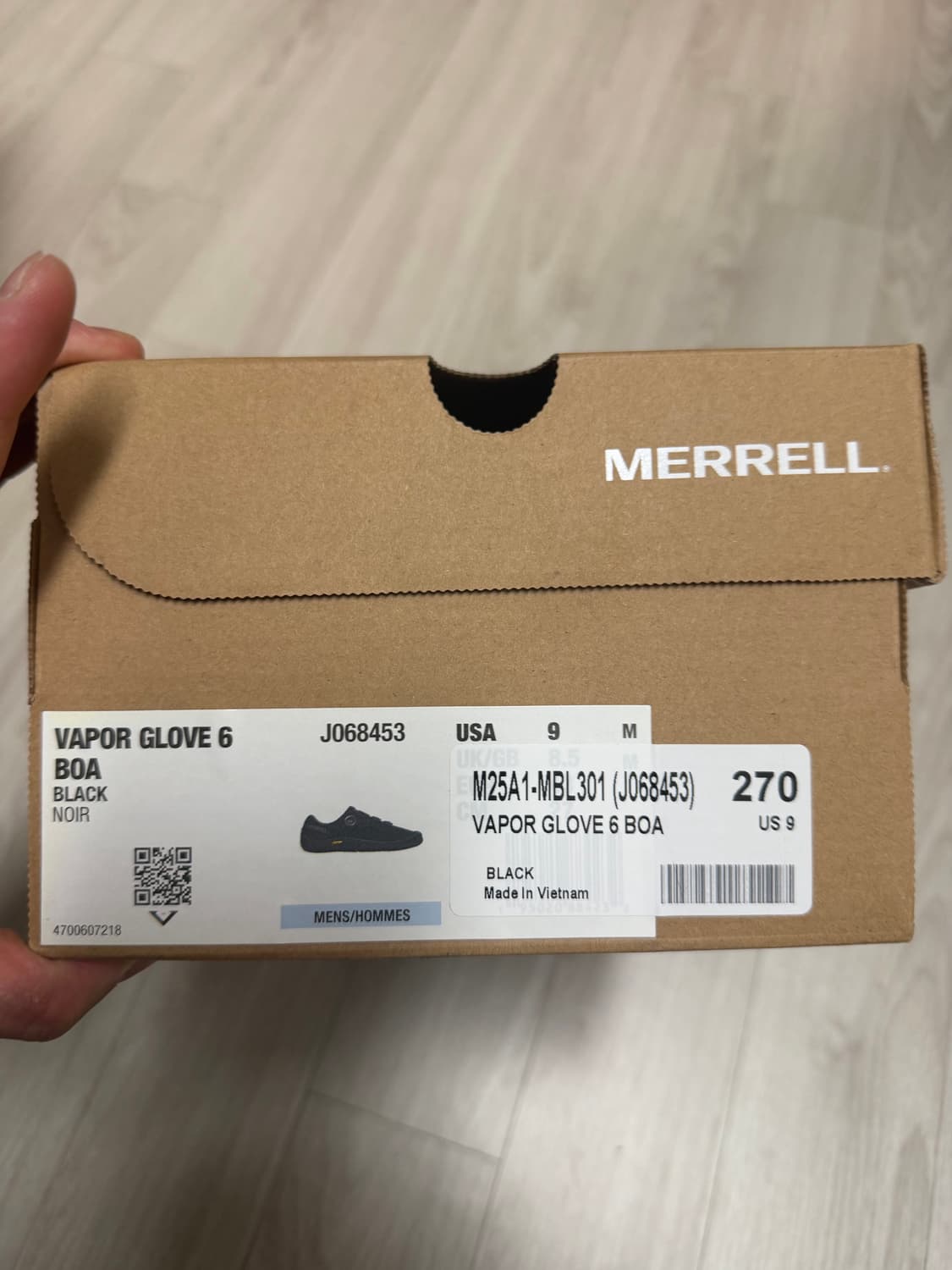 머렐 베이퍼글로브 6 보아 블랙 270  상품이미지2