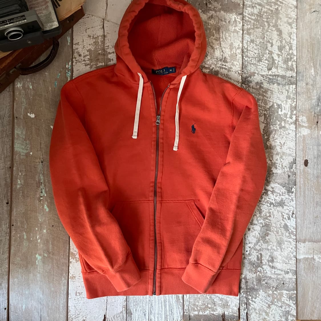 폴로 랄프로렌 오렌지 후드 집업 상품이미지8