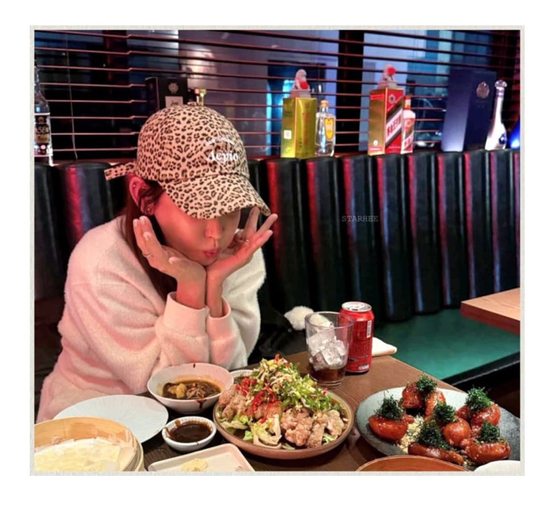 에이와이오 뉴 로고 레오파드 볼캡 베이지 상품이미지3