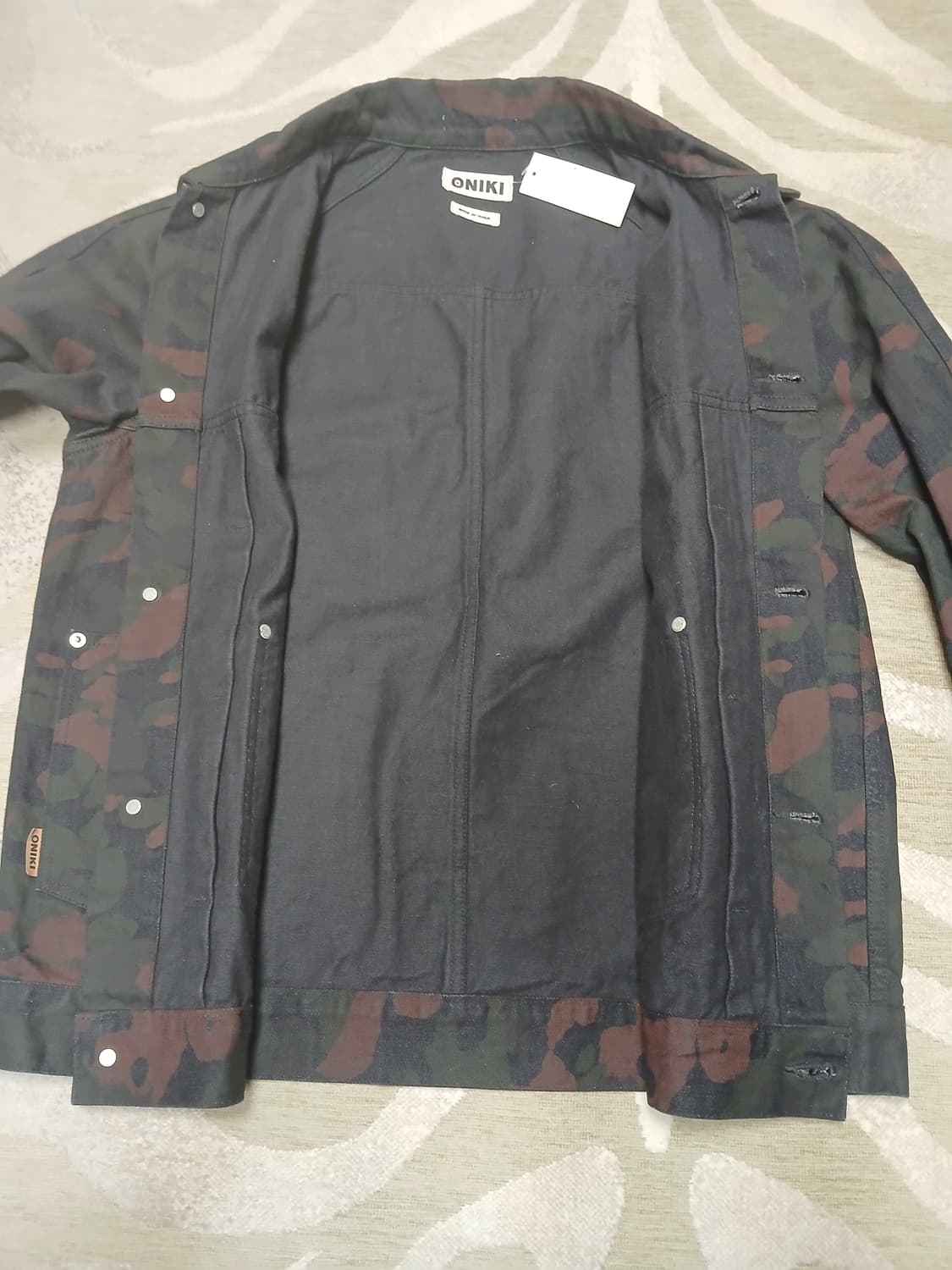 ONIKI JAPAN 앤틱 카모 워크 자켓  상품이미지3