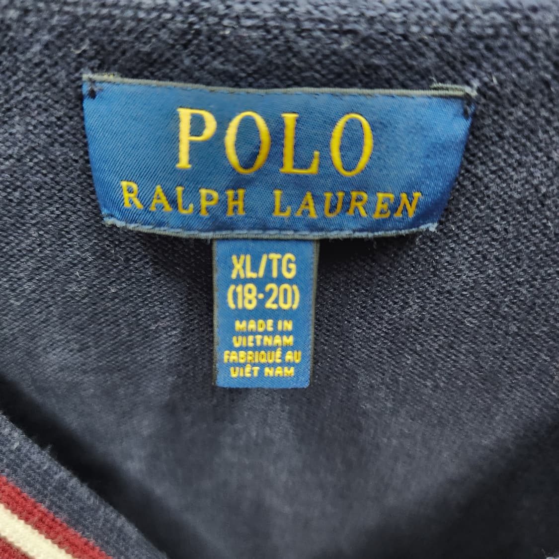 폴로 랄프로렌 버건디 포니 가디건 M 상품이미지4