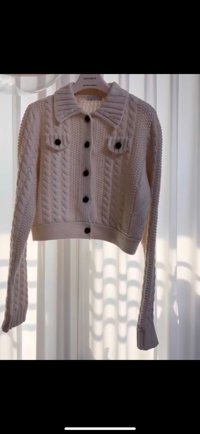 런던플랏 풀오버 니트자켓 아이보리 상품이미지8