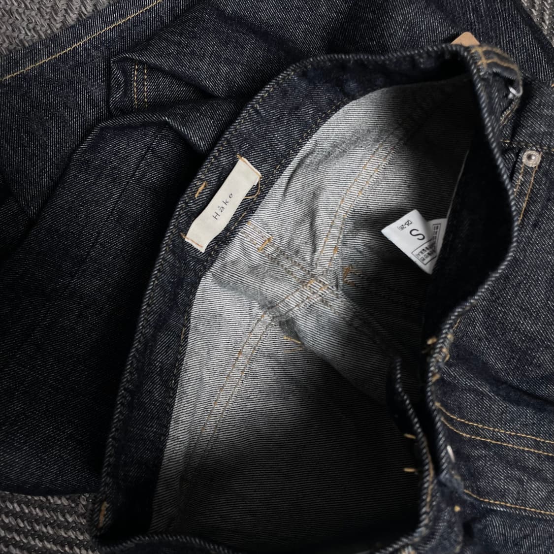 Hake 스트레이트 핏 인디고 데님 팬츠o 5086 상품이미지5