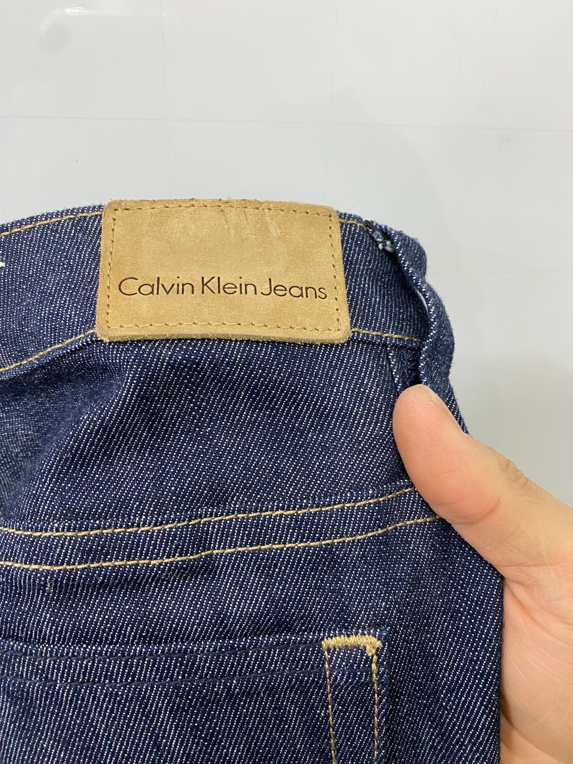 여성용 켈빈클라인 로우라이즈 데님팬츠(26) 상품이미지4