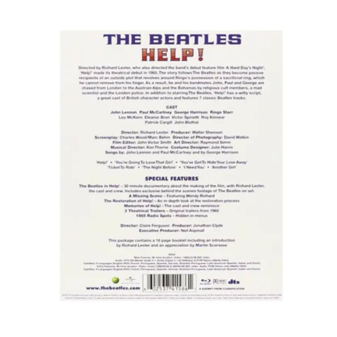 (미개봉) 비틀즈 help! 영화 블루레이 상품이미지2