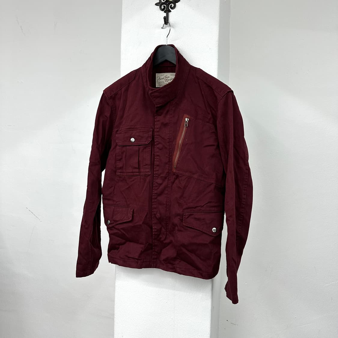  Avirex burgundy zip jacket 상품이미지4