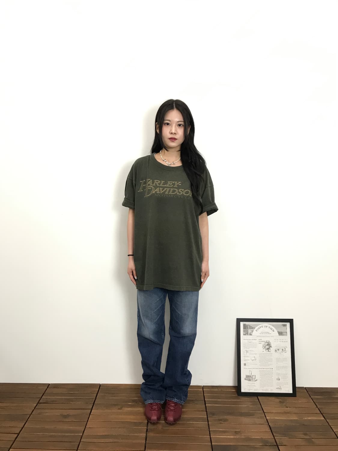 00’s Harley Davidson Maui Hawaii T-Shirt 상품이미지1