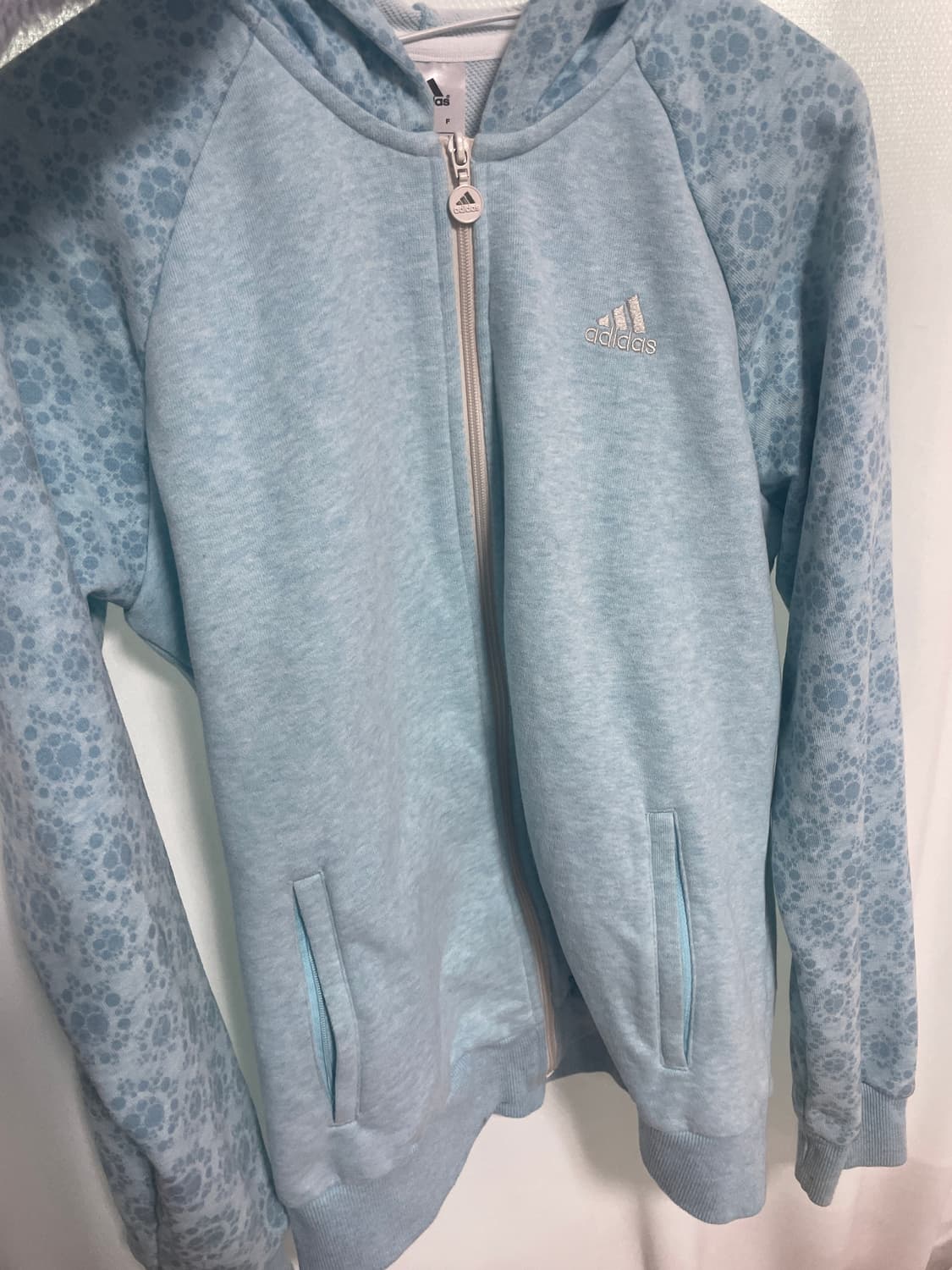 빈티지 아디다스 스카이블루 후드 상품이미지1