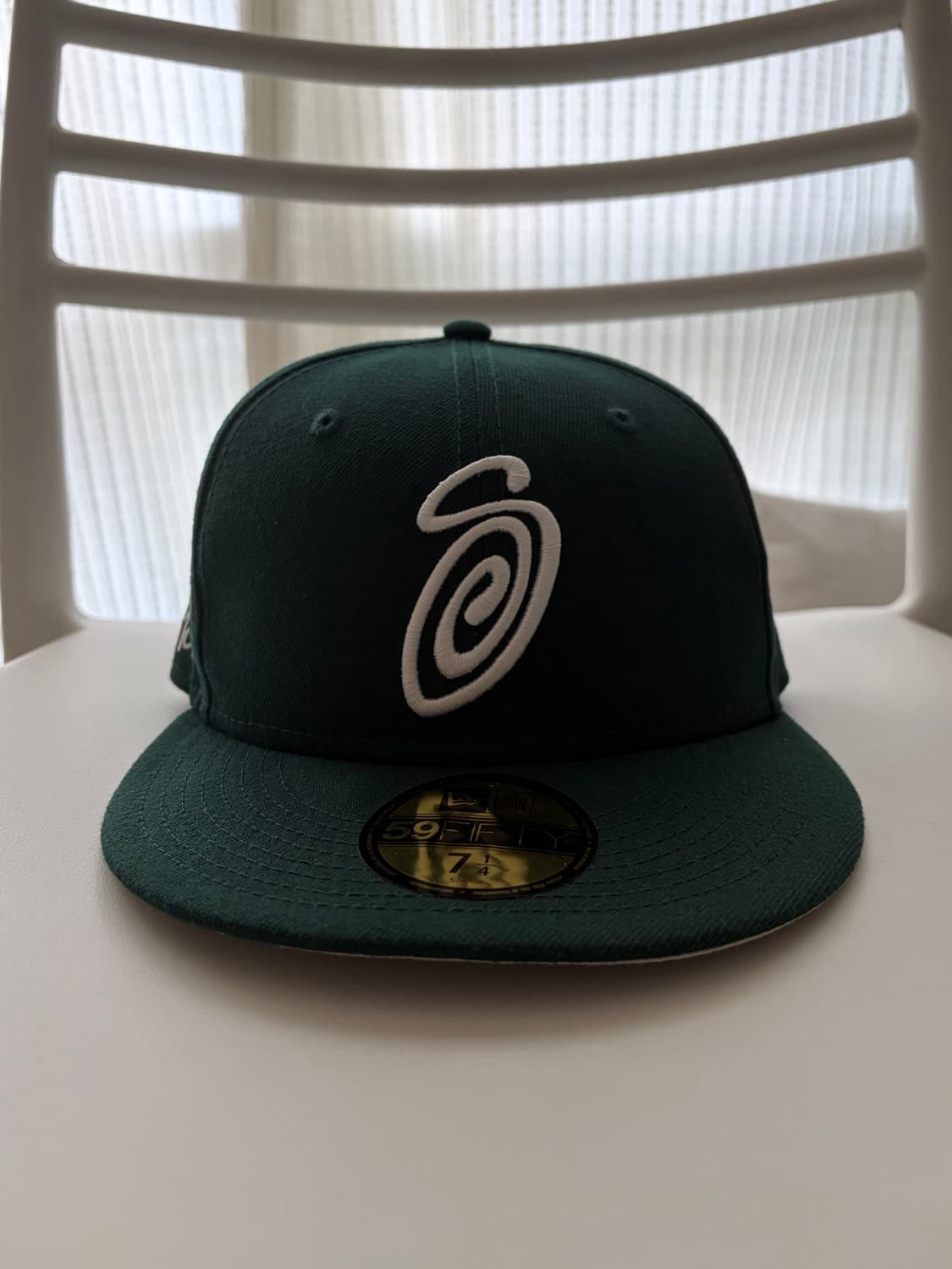Stussy Curly S 59Fifty New Era Cap Green 상품이미지1