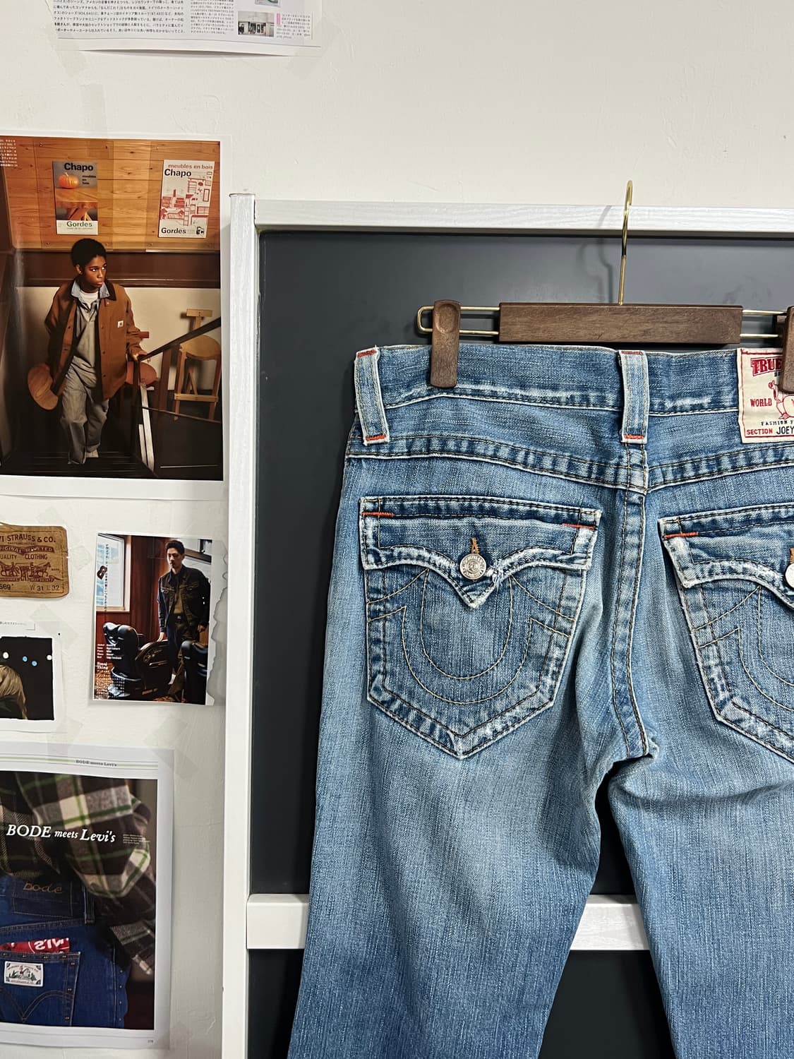True Religion 트루릴리전 조이  연청 부츠컷 나팔핏 데님 팬츠 상품이미지2