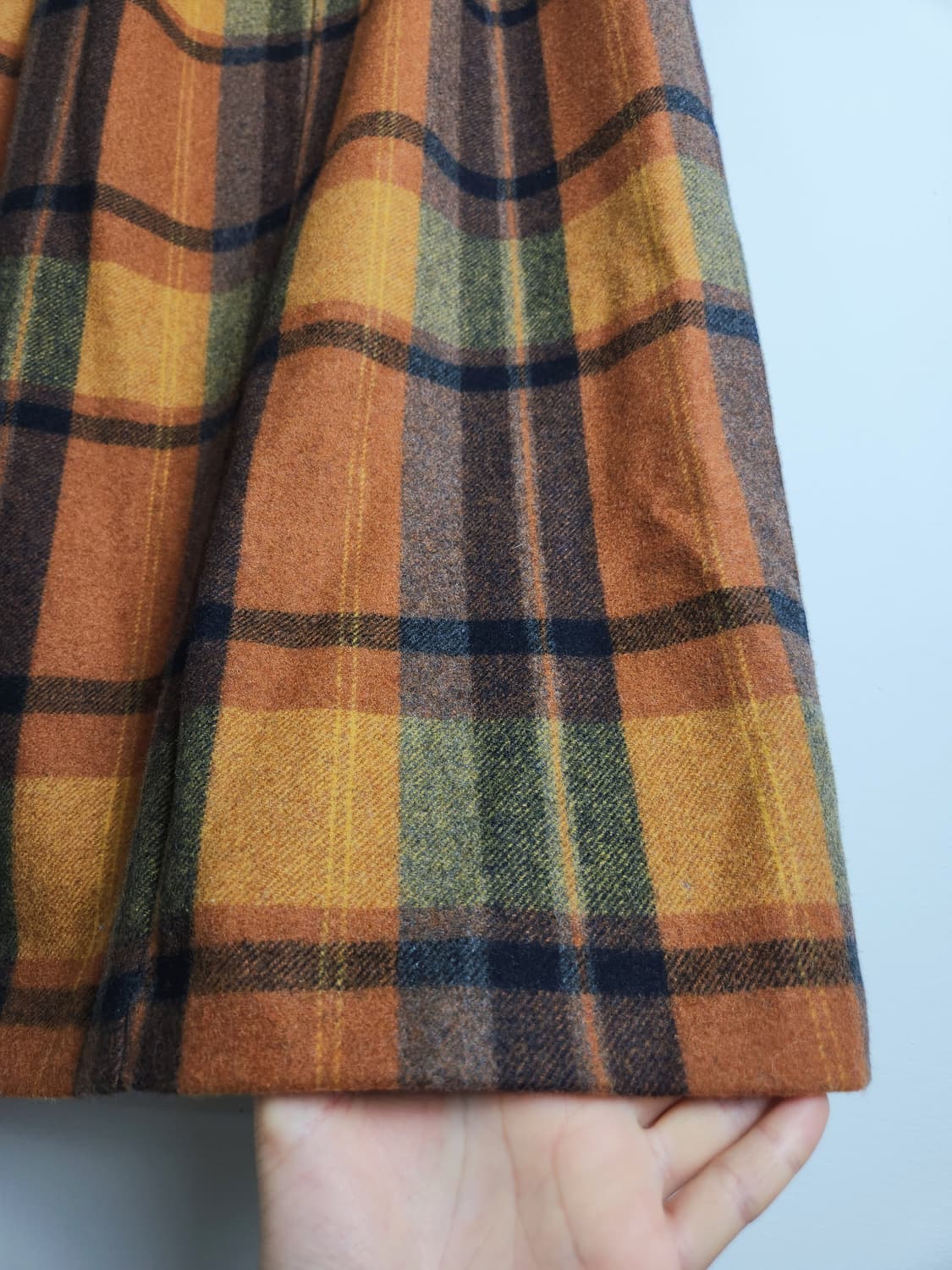 체크 핀턱 롱 스커트 상품이미지7