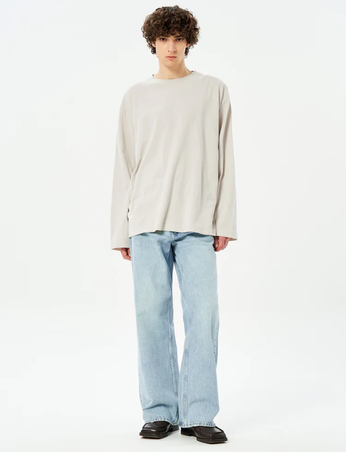 Flame Clean Ls Tee - Beige 상품이미지6