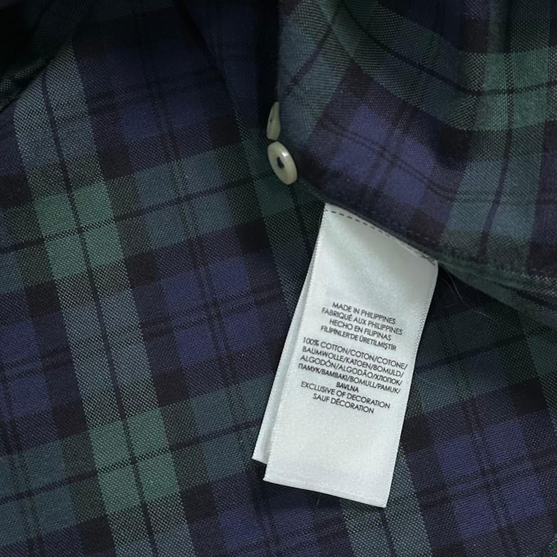 폴로 랄프로렌 블랙와치 옥스포드 셔츠 상품이미지7