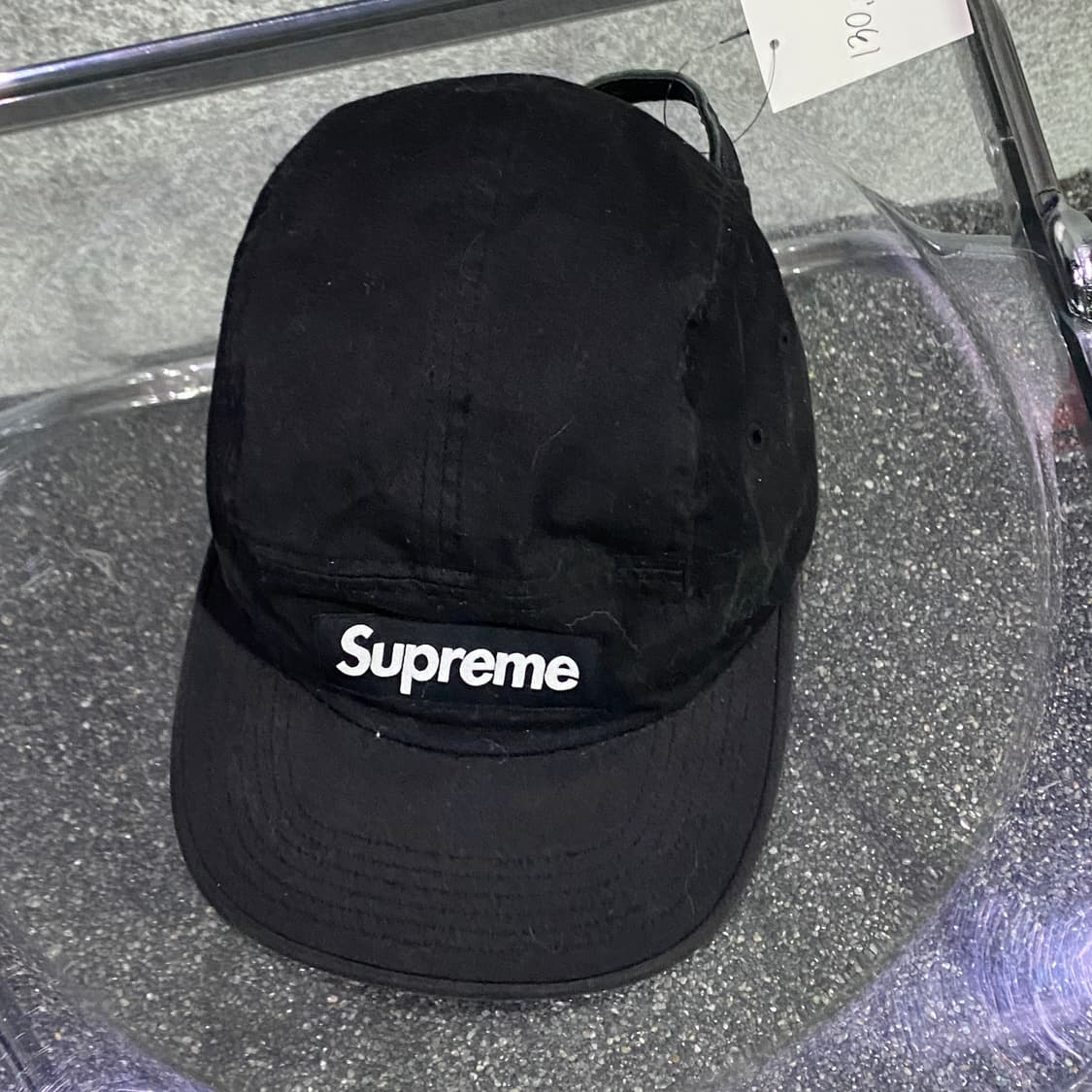 슈프림 블랙 캠프캡 B3869 상품이미지2
