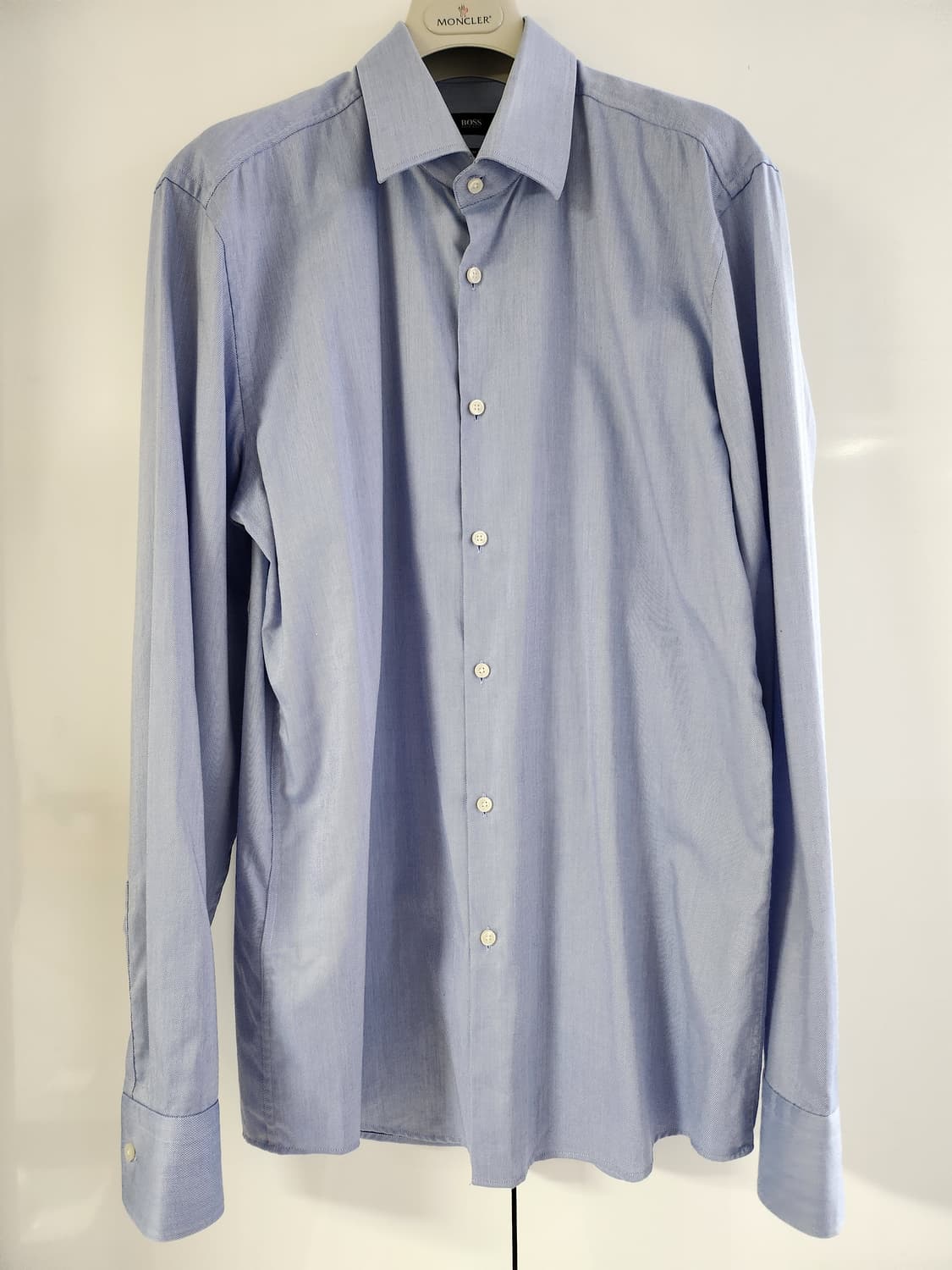 휴고보스 셔츠 남성 면 블루 셔츠 상품이미지1