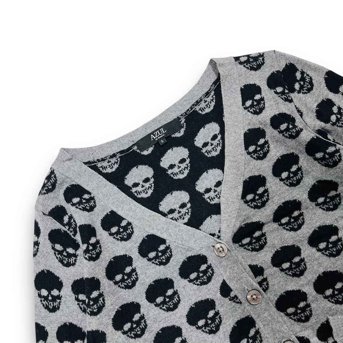 AZUL Skull pattern cardigan 상품이미지3