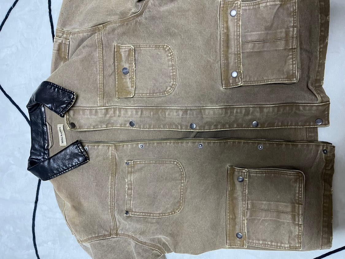 밀로아카이브 빈티지 카르마 워크자켓 샌드 M 상품이미지5