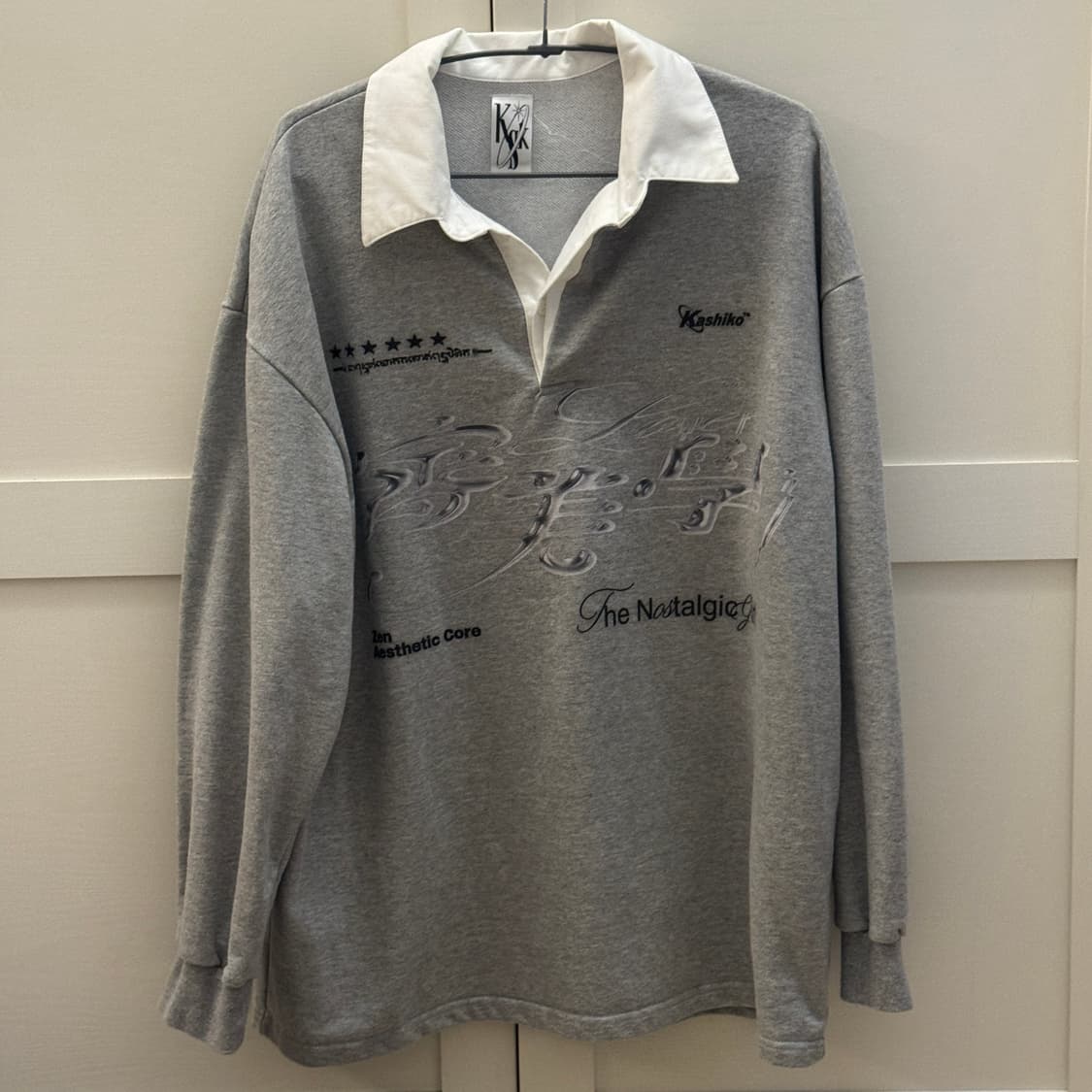 카시코 럭비 셔츠 그레이 상품이미지3