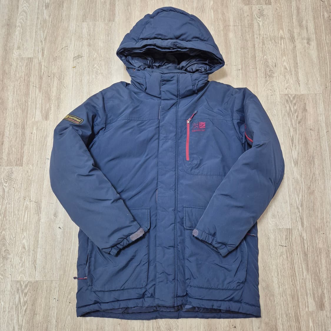 카리모어 아웃도어 사이드와펜 후드 패딩 구스다운자켓 상품이미지1