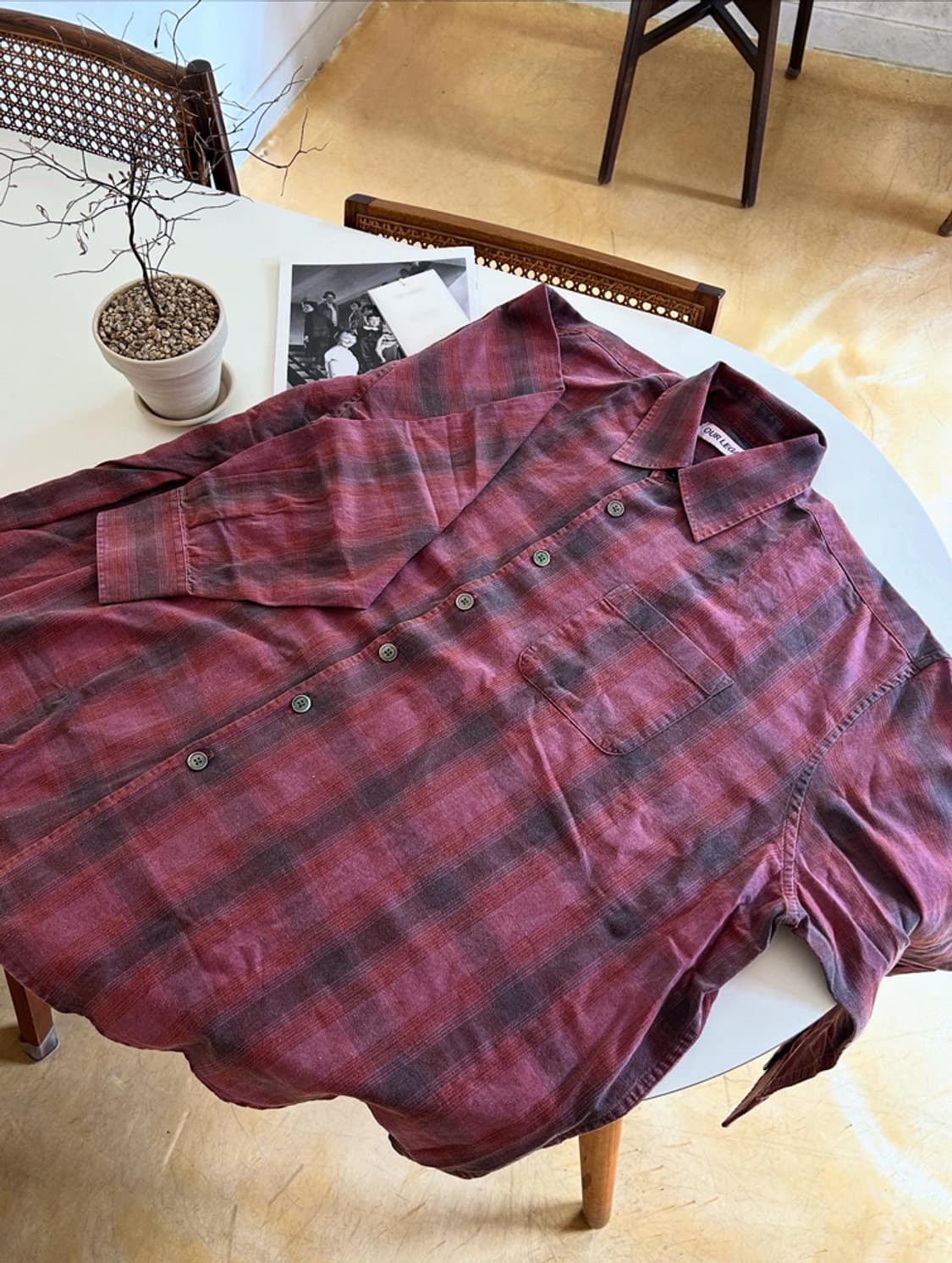 [46~52] 아워레가시 보로우드 셔츠 아이다호 플란넬 빅 체크 셔츠 상품이미지3