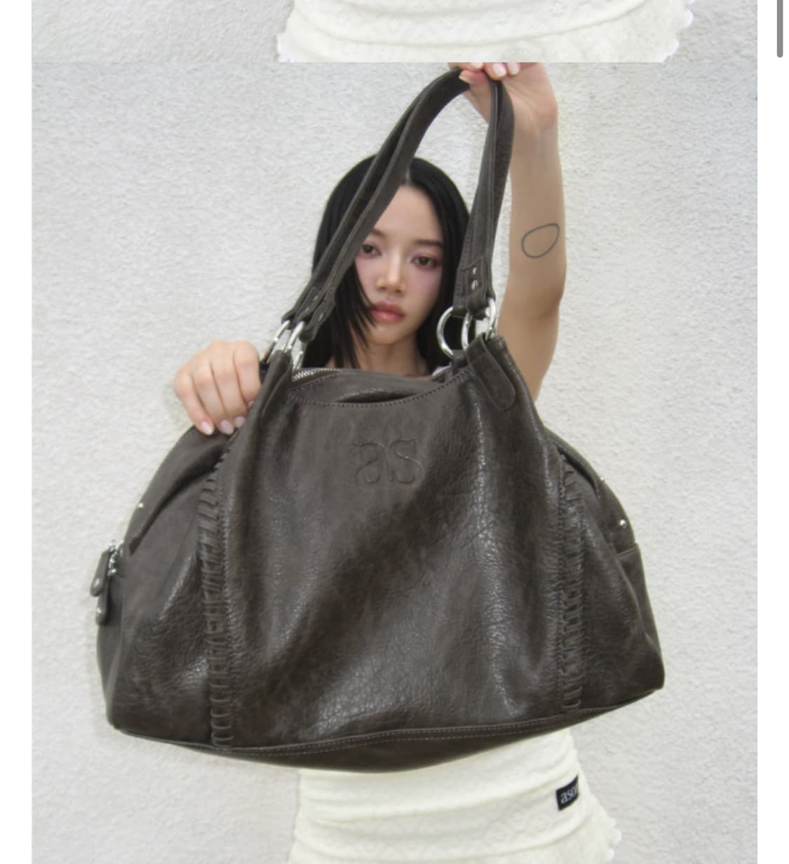 애즈온 보니타 빅백 브라운 상품이미지2
