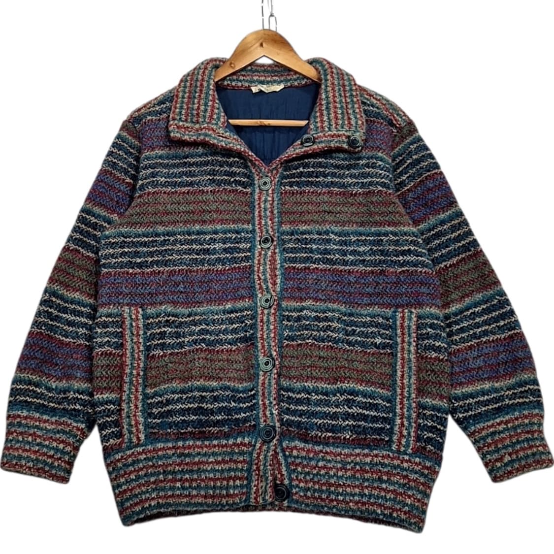 미쏘니 패턴 니트 자켓 상품이미지1