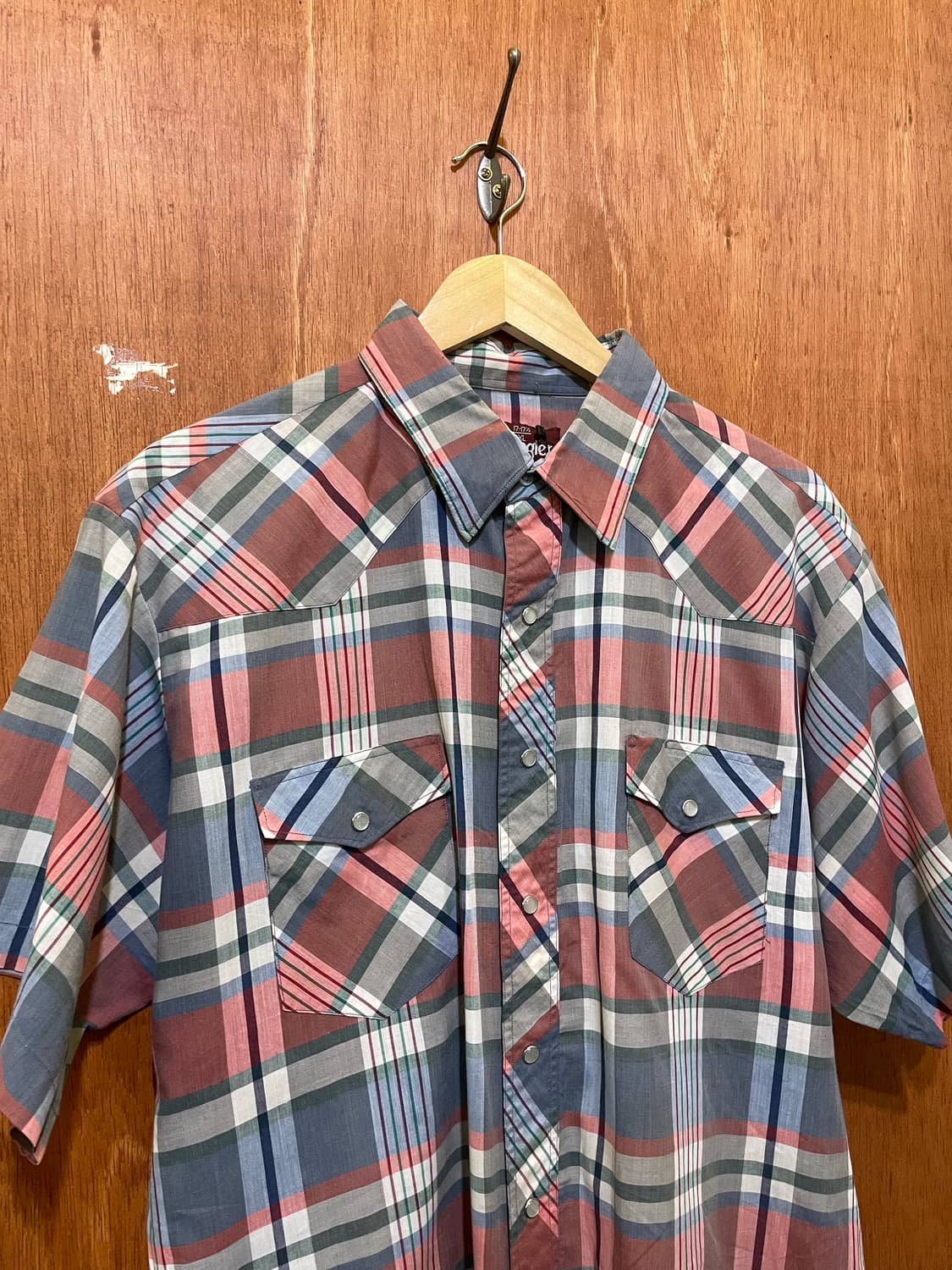 (XL) Wrangler 랭글러 체크 웨스턴 반팔 셔츠 상품이미지2
