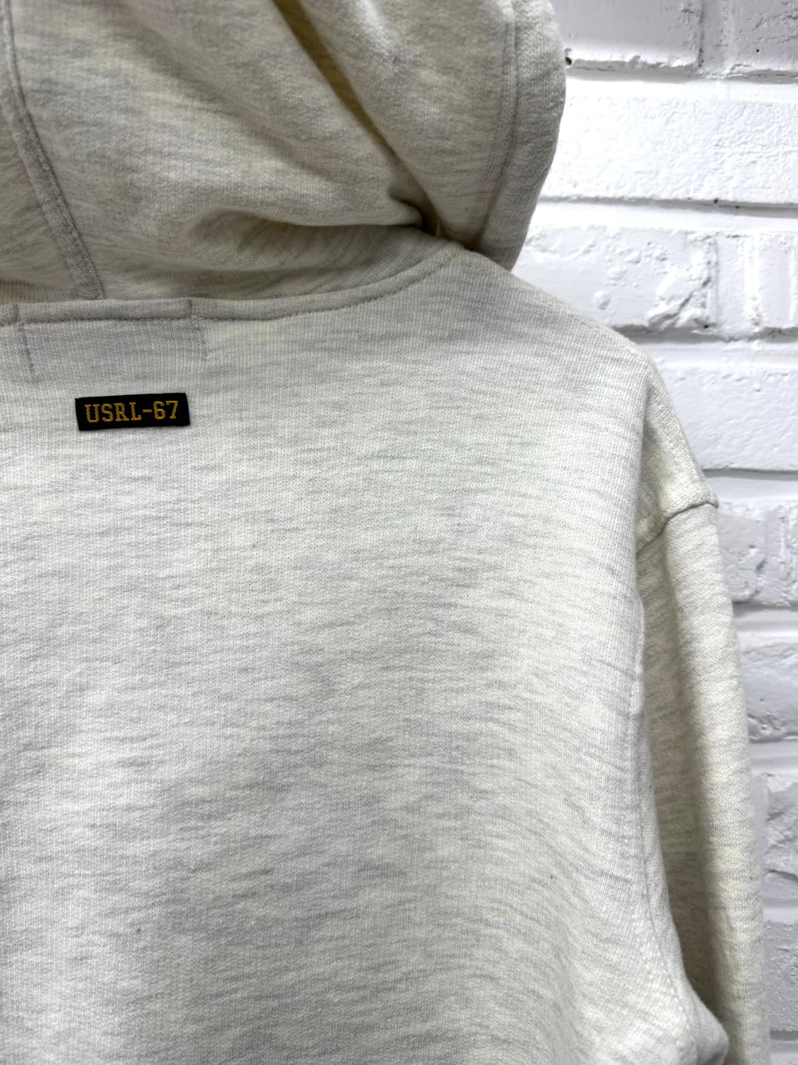 폴로 스포츠 멜란지그레이 크롭 후드집업 상품이미지5