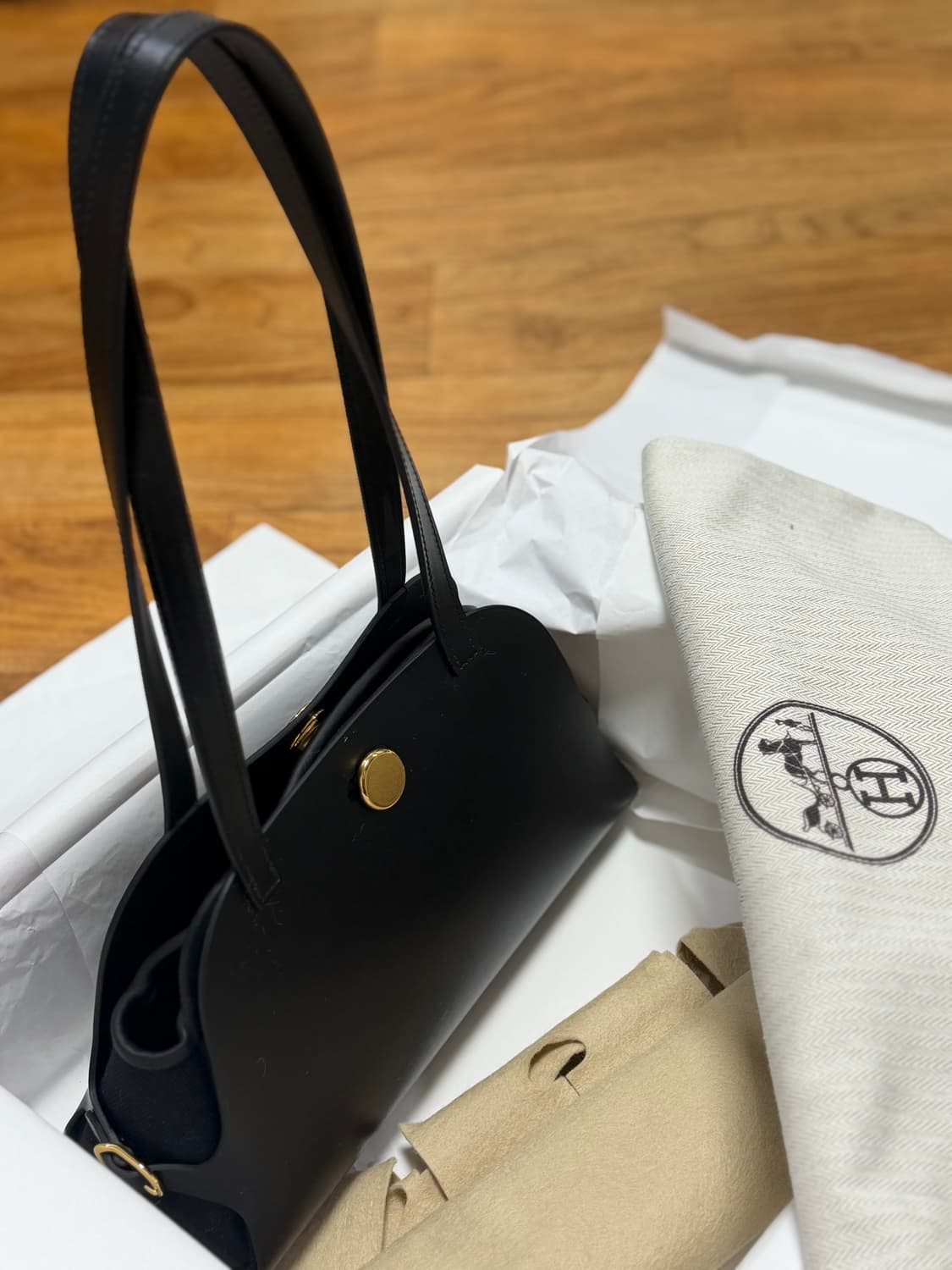 새상품 에르메스 타블리에 셀리에 K각인 블랙 금장 상품이미지2