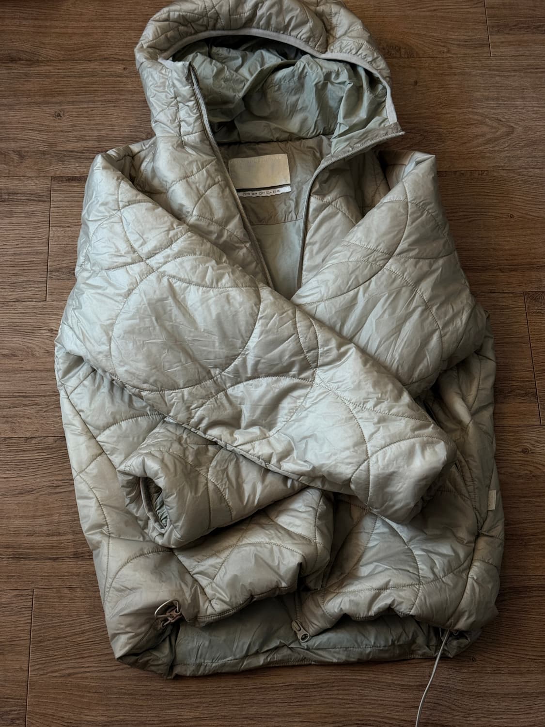 스컬프터 경량패딩 퀼팅자켓 베이지 S 상품이미지1