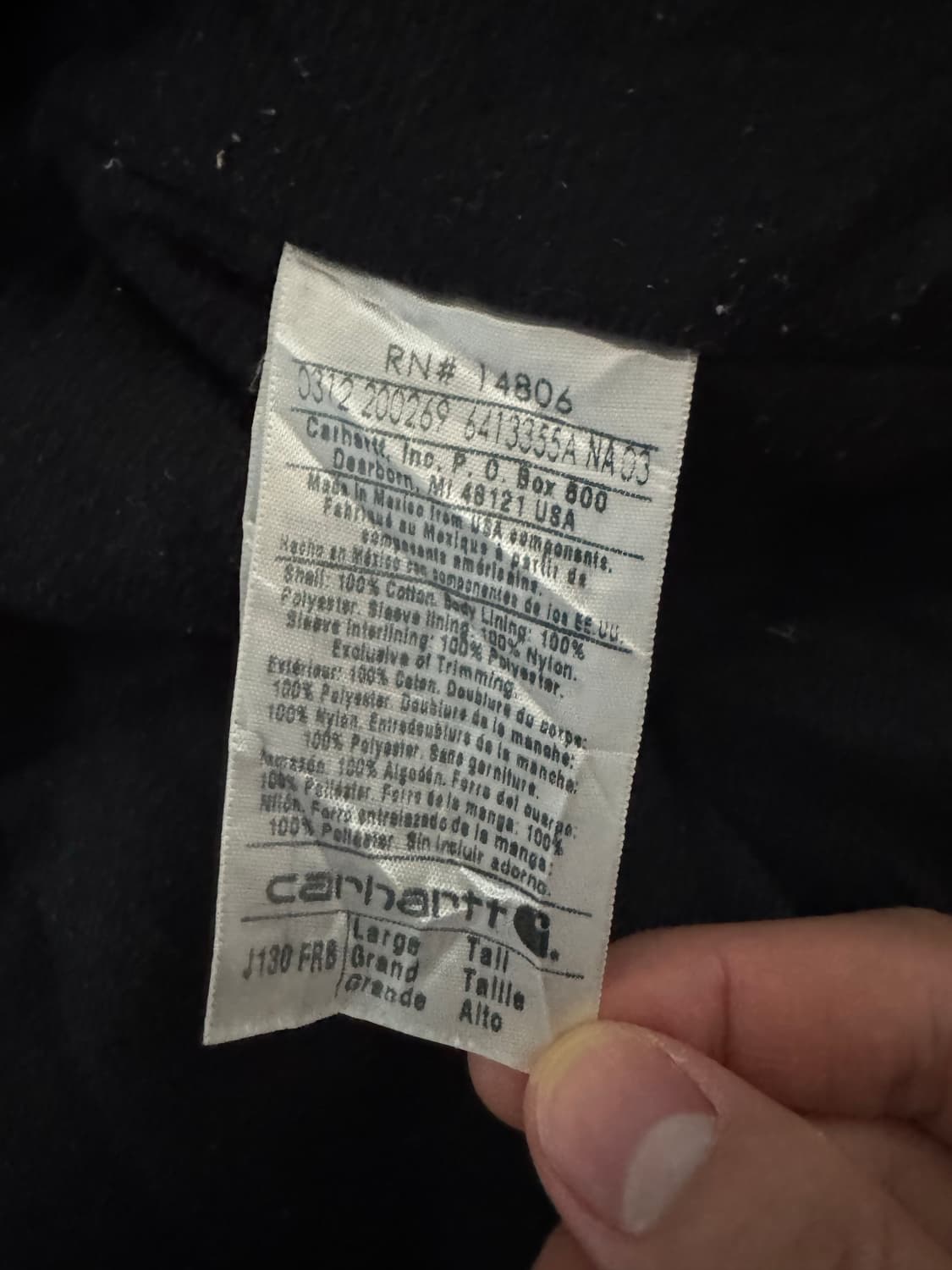 칼하트 j130 frb L 상품이미지7