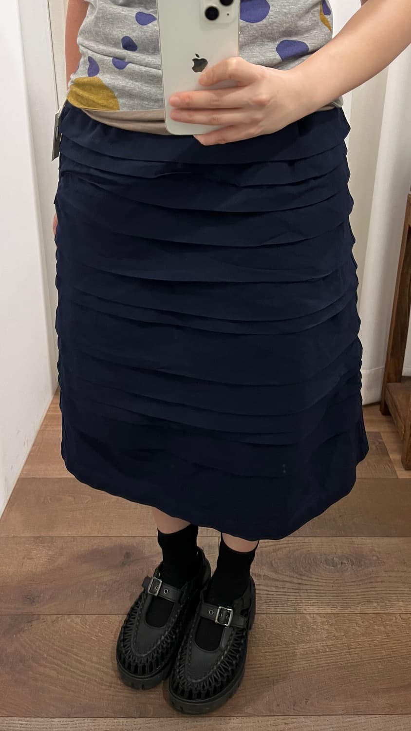 Ruffle Layer Flare Skirt 상품이미지3