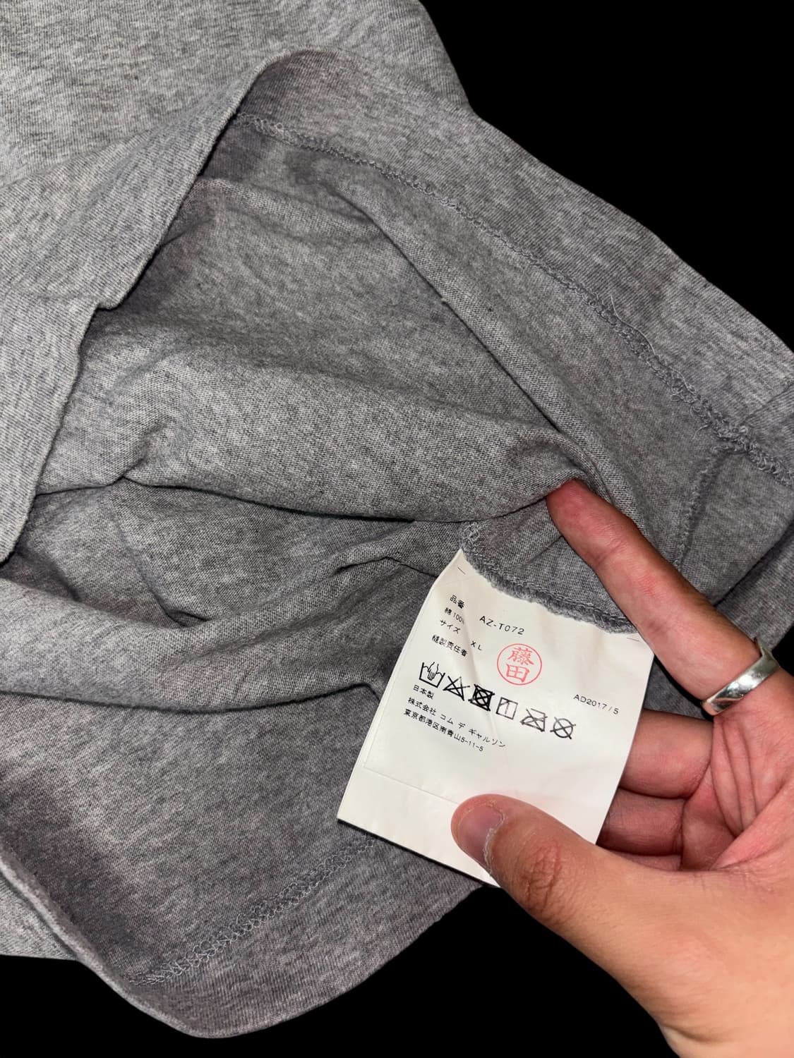 꼼데가르송 플레이 하트 빅하트 프린팅 반팔 상품이미지8