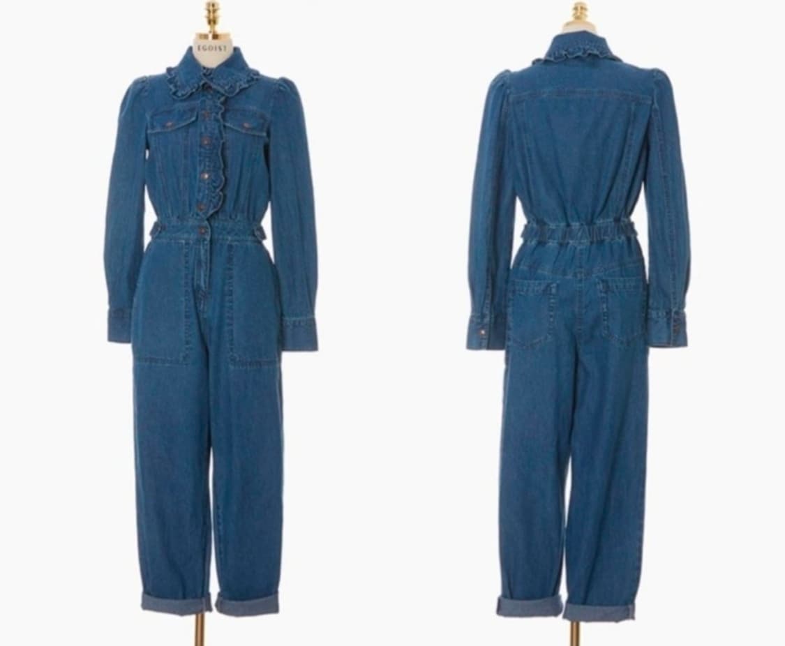 여성 55size 에고이스트 데님 점프수트 상품이미지2