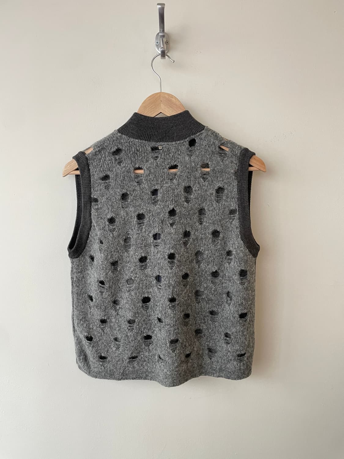 vintage hole knit vest cardigan 상품이미지6